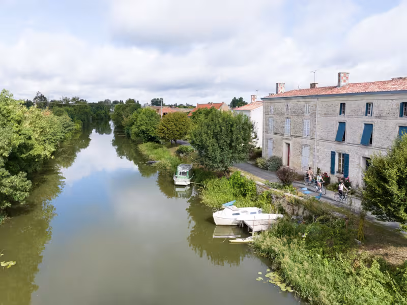 Balade à vélo à Damvix au bord de la Sèvre