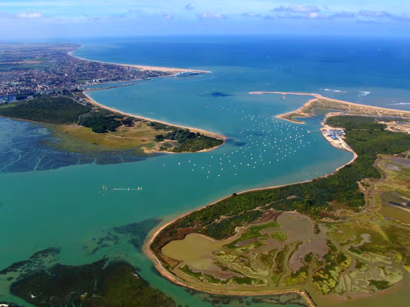 Baie de l'Orne vue du ciel