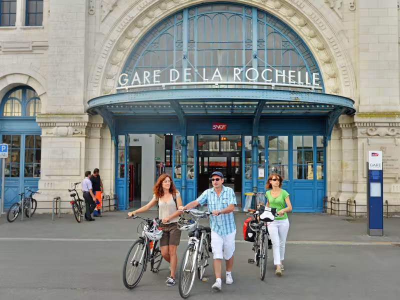 Gare de La Rochelle à vélo
