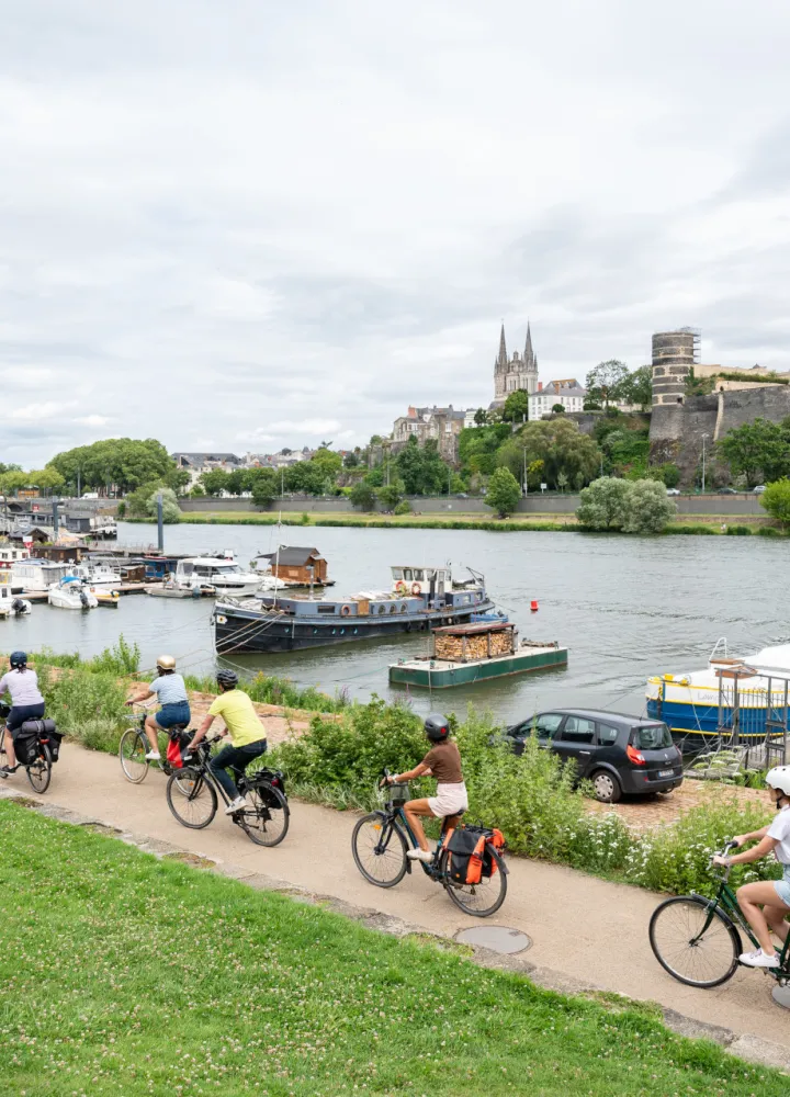 Arrivée à Angers à vélo