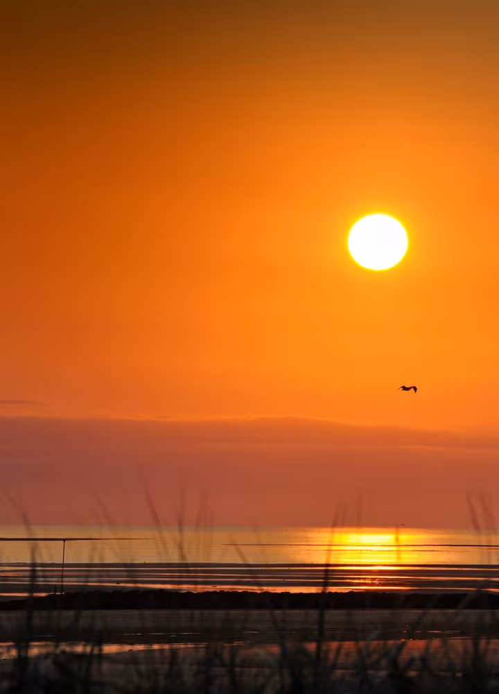 Coucher de soleil à Ouistreham