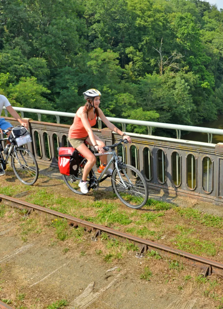 La Vélorail d'Ambrières-les-Vallées en famille