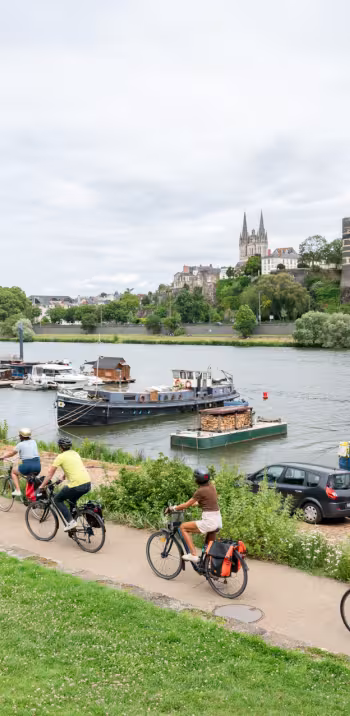Arrivée à Angers à vélo
