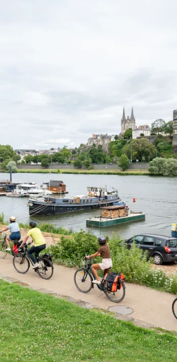 Arrivée à Angers à vélo
