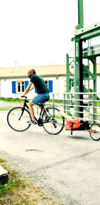 Balisage de la Vélo Francette en Vendée à Bazoin