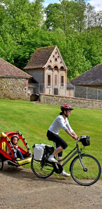 En famille sur la Vélo Francette
