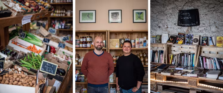 Thomas et Ruta à l'Épicerie du Coing