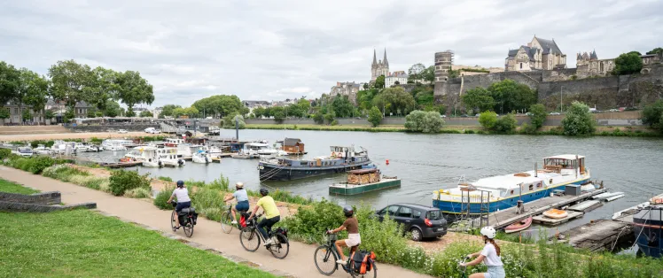 Arrivée à Angers à vélo