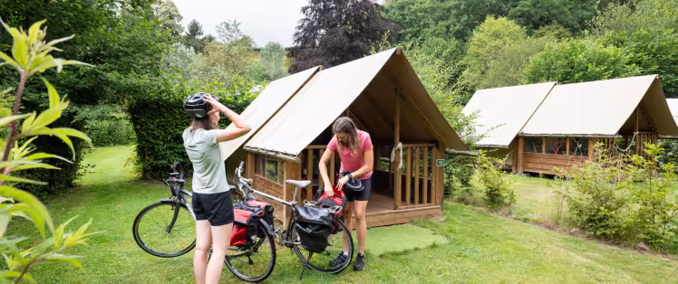 Tente cabane "Accueil Vélo"