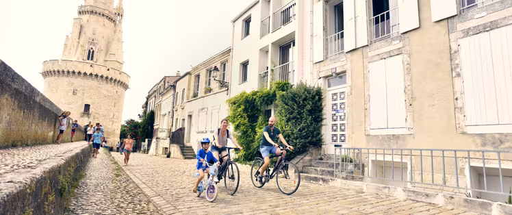 À Vélo dans le centre-ville de La Rochelle