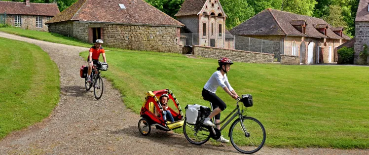 En famille sur la Vélo Francette