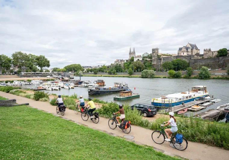 Arrivée à Angers à vélo