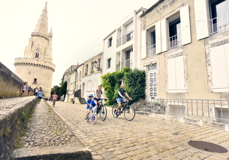 À Vélo dans le centre-ville de La Rochelle