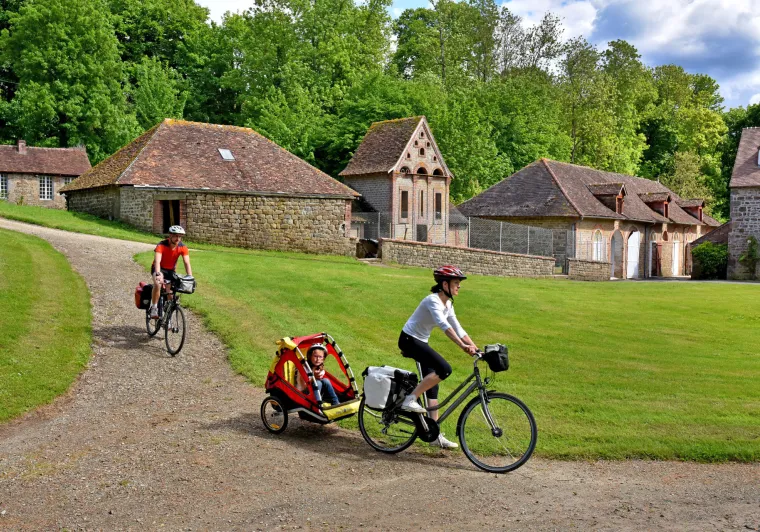 En famille sur la Vélo Francette