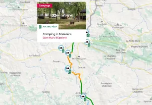 Trouver un hébergement sur la Vélo Francette