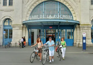 Gare de La Rochelle retour en train sur La Vélo Francette