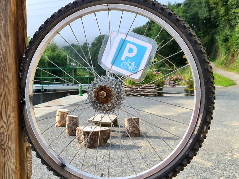 Roue de vélo décorative