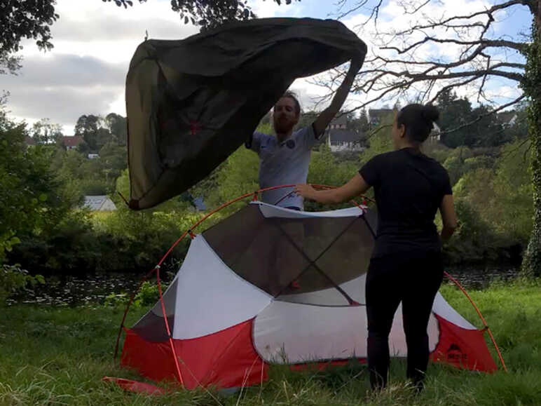 Bivouac MSR Hubba hubba Vélo Francette